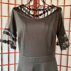 Fashion Mia Sheer Embellished Midi NWT